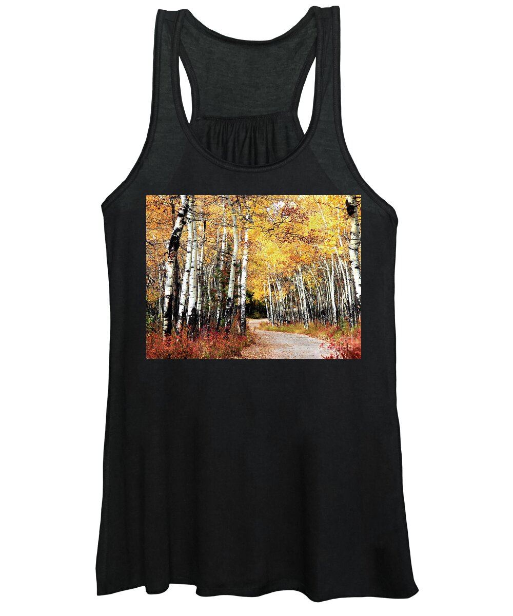 Landscape Women's Tank Top featuring the photograph Country Roads by Steven Reed