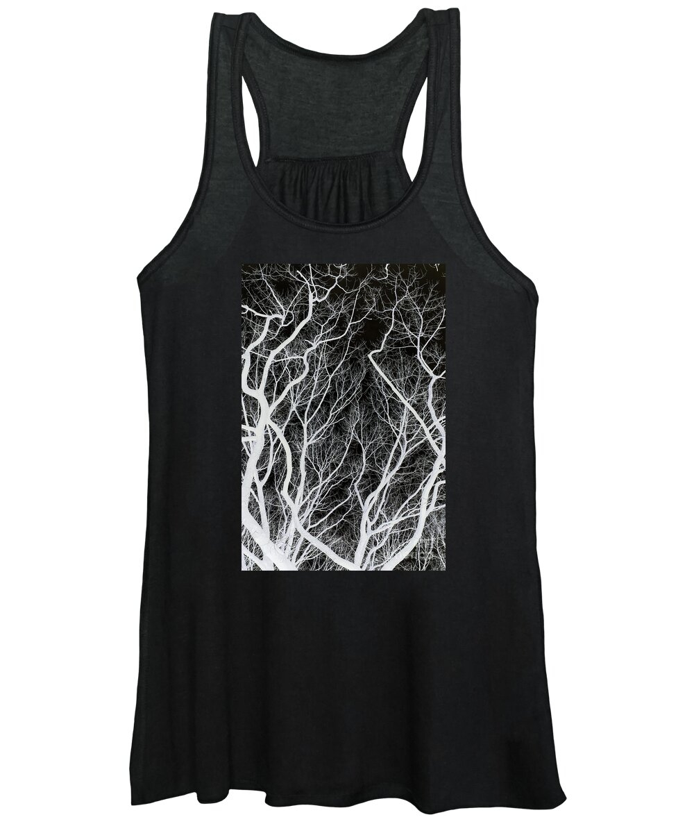 Tree Women's Tank Top featuring the photograph Creepy Branches by David Lichtneker