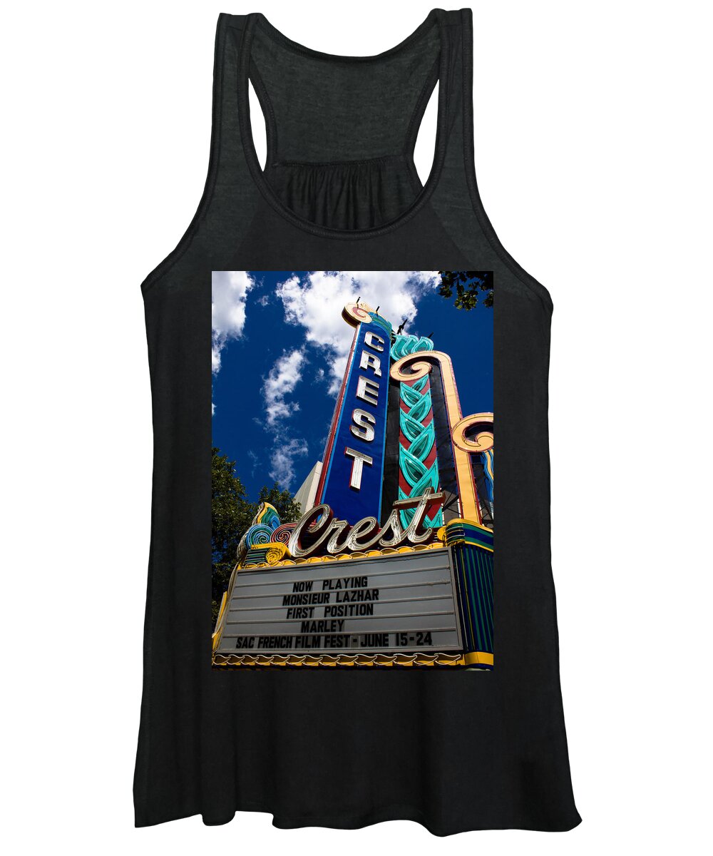 Crest Women's Tank Top featuring the photograph Crest Theater by John Daly