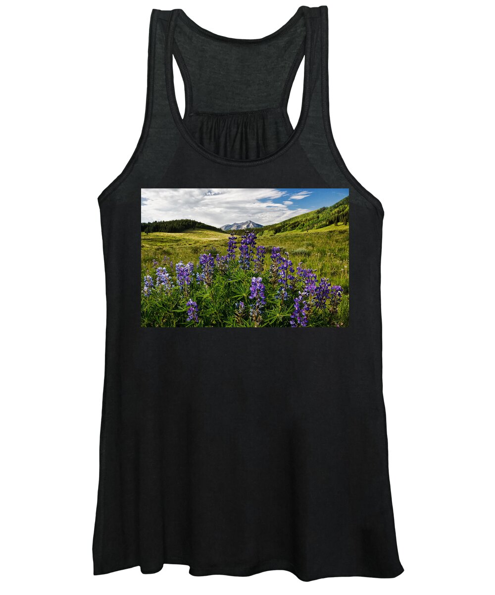 Crested Butte Women's Tank Top featuring the photograph Crested Butte Lupines by Ronda Kimbrow