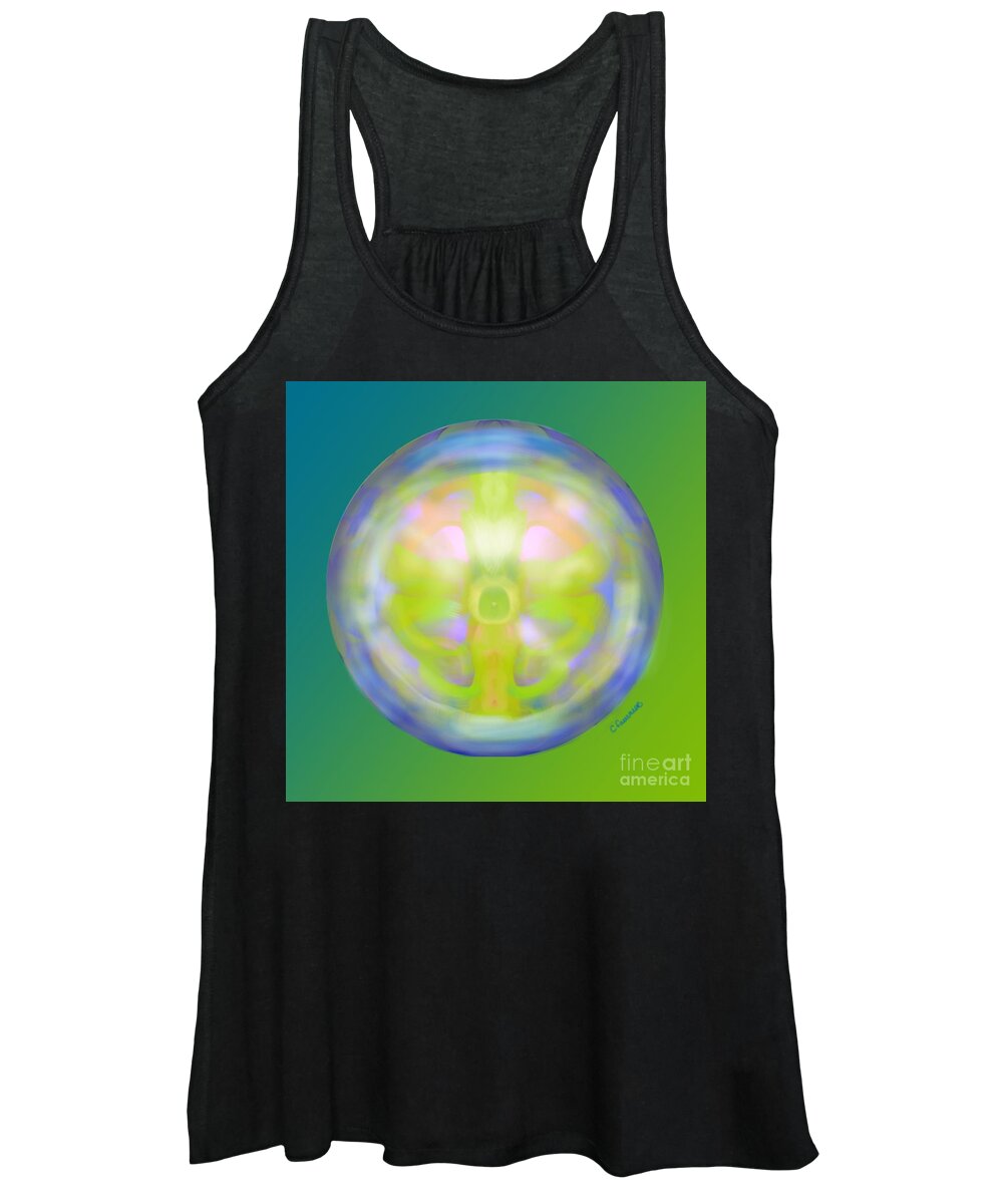 Magic Women's Tank Top featuring the digital art Crystal Ball by Christine Fournier