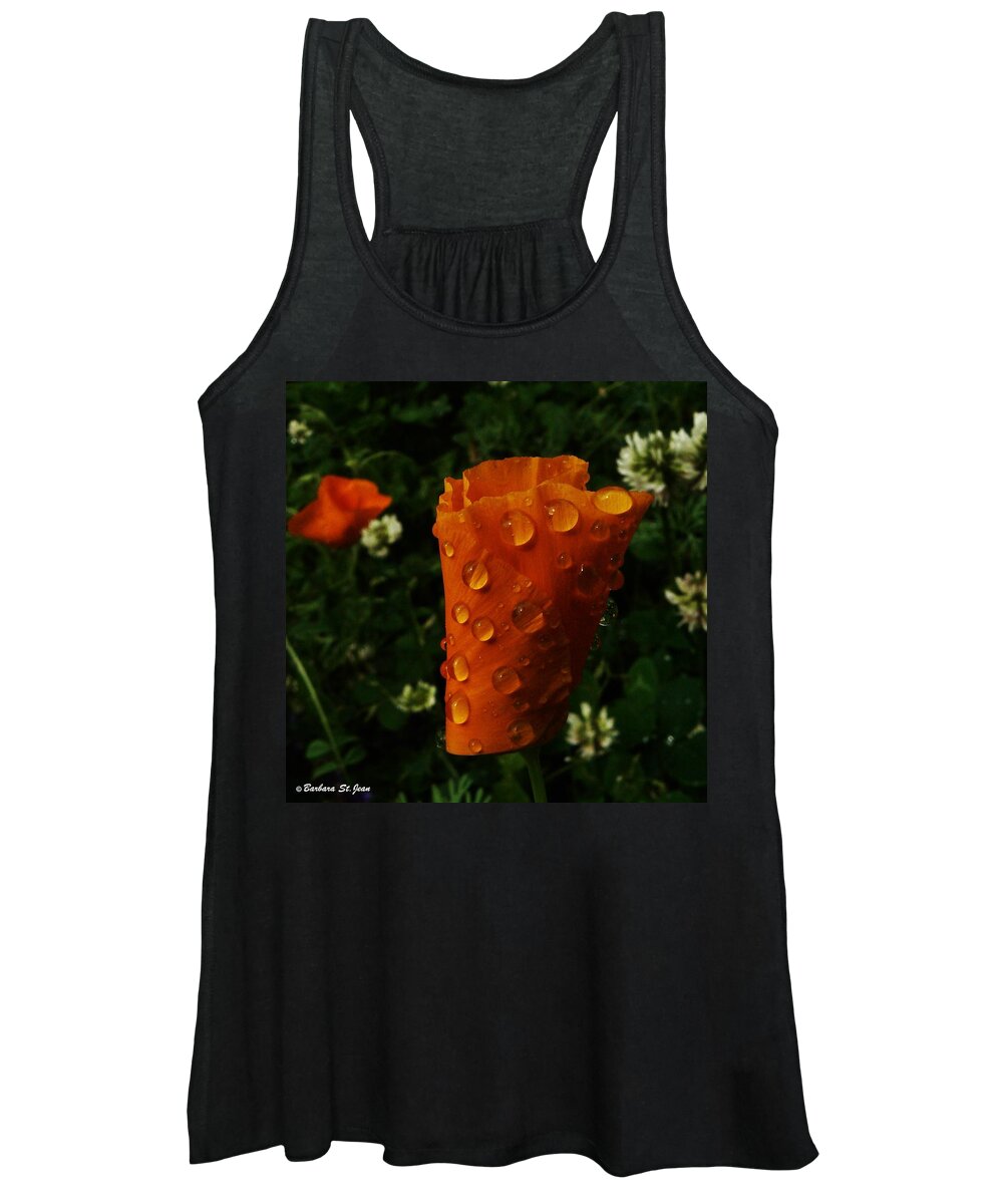 Curled Drops Women's Tank Top featuring the photograph Curled Drops by Barbara St Jean