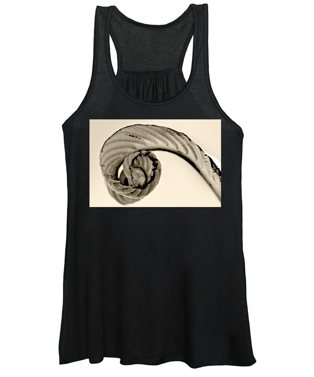  Flower Women's Tank Top featuring the photograph Curled by Melinda Ledsome