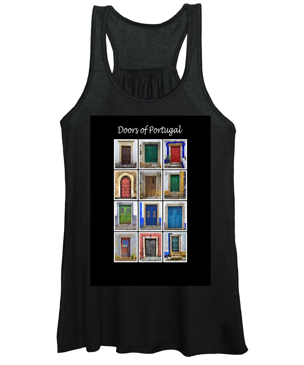 Portugal Women's Tank Top featuring the photograph Doors of Portugal by David Letts