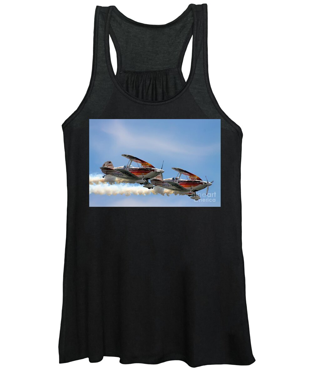 Iron Eagle Women's Tank Top featuring the photograph Double Iron Eagles by Rick Kuperberg Sr