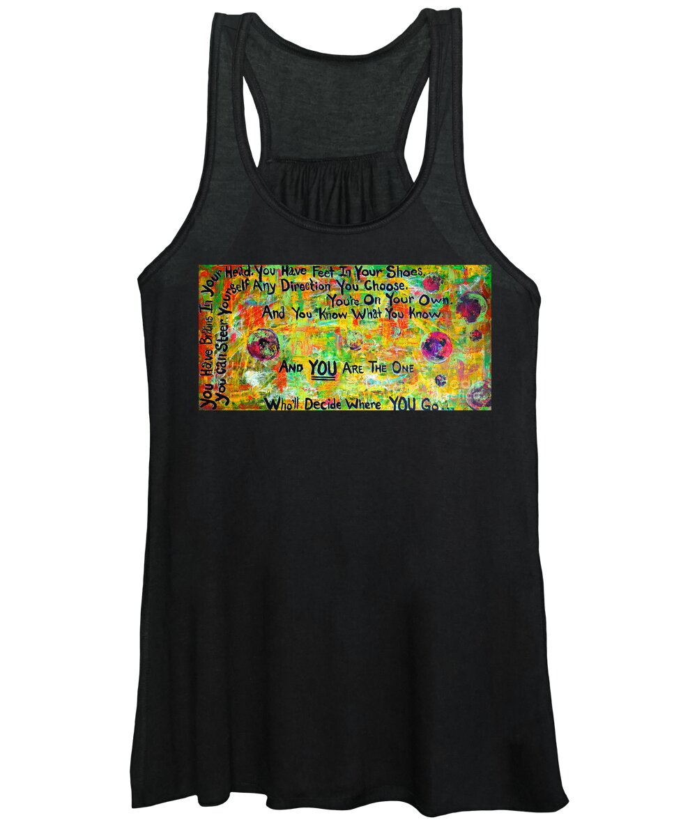 Dr. Suess Women's Tank Top featuring the painting Dr. Suess by Jacqueline Athmann