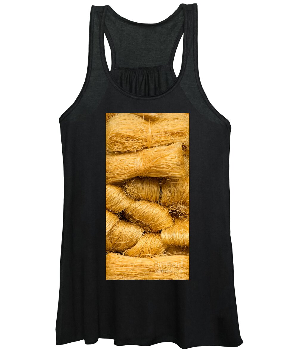 Vietnamese Women's Tank Top featuring the photograph Dried Rice Noodles 03 by Rick Piper Photography