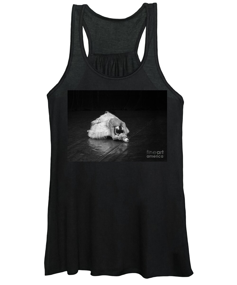 Clare Bambers Women's Tank Top featuring the photograph Dying Swan 4. by Clare Bambers
