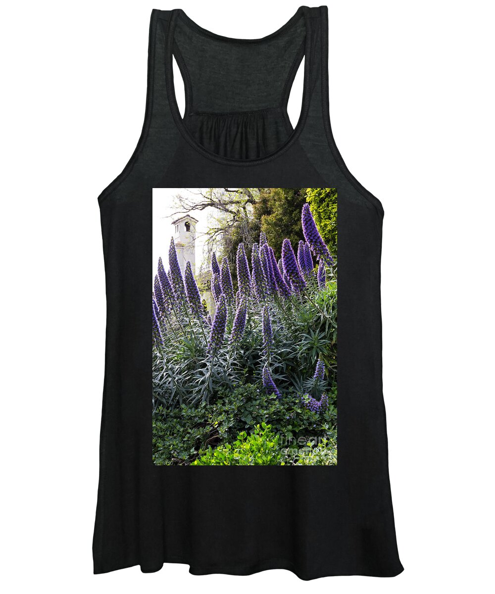 Backlight Women's Tank Top featuring the photograph Echium and Tower by Kate Brown