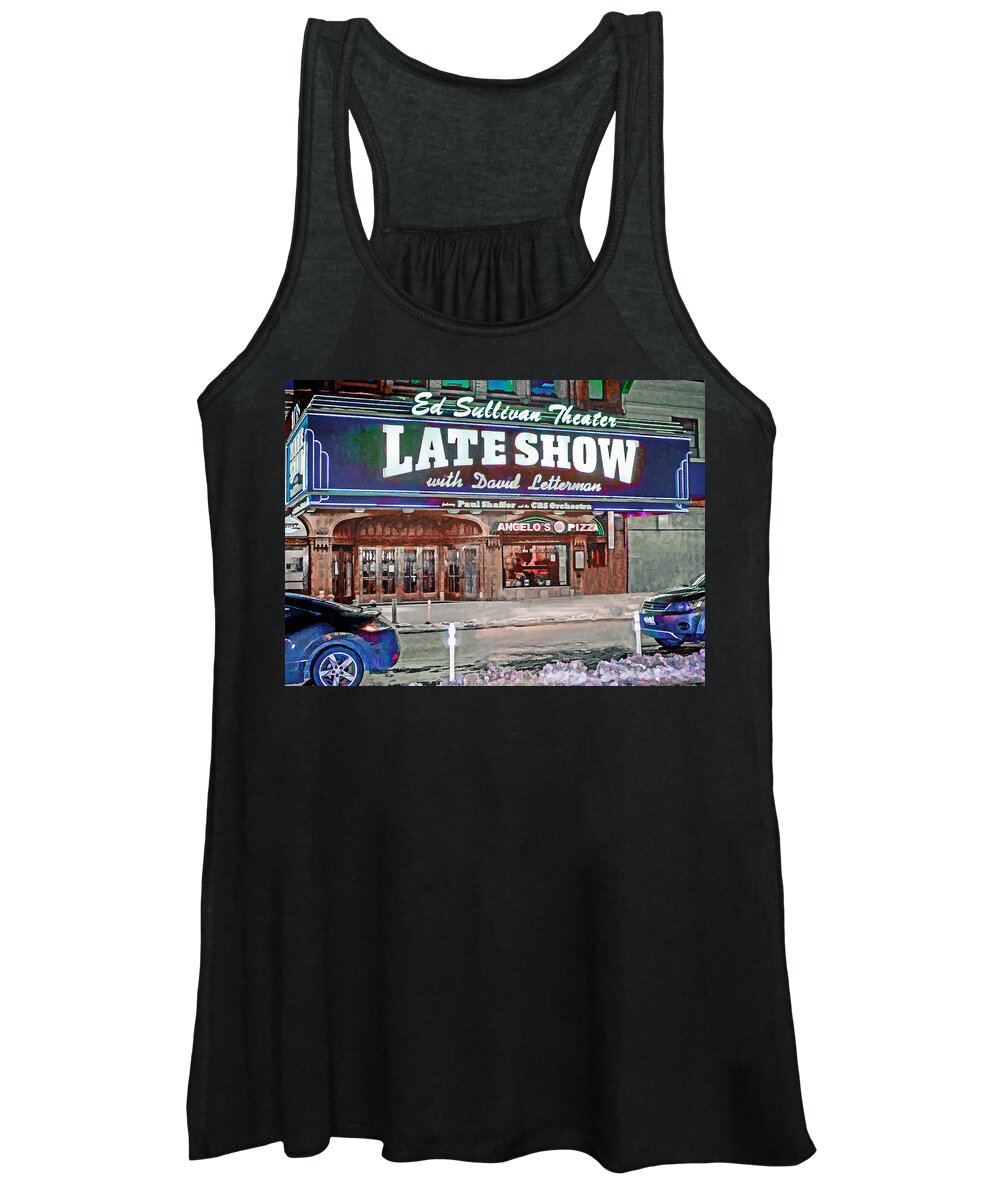 Late Show Women's Tank Top featuring the photograph Ed Sullivan Theater by Jerry Gammon