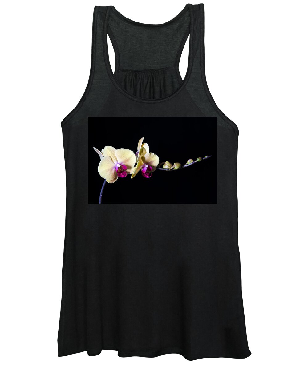 Orchids Women's Tank Top featuring the photograph Elegance in Bloom by Georgette Grossman