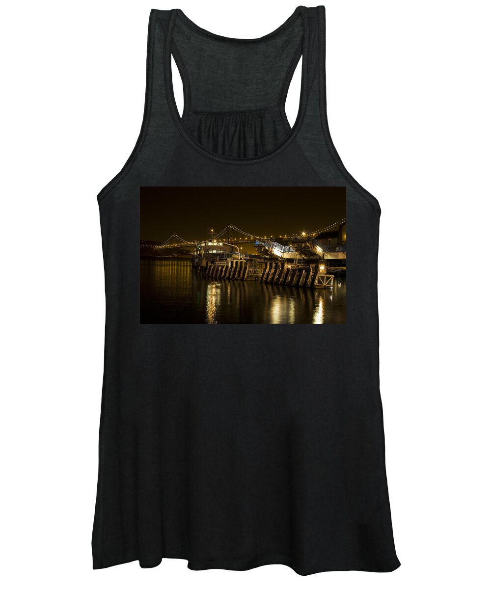 Boat Women's Tank Top featuring the photograph Embarcadero Boats by Bryant Coffey