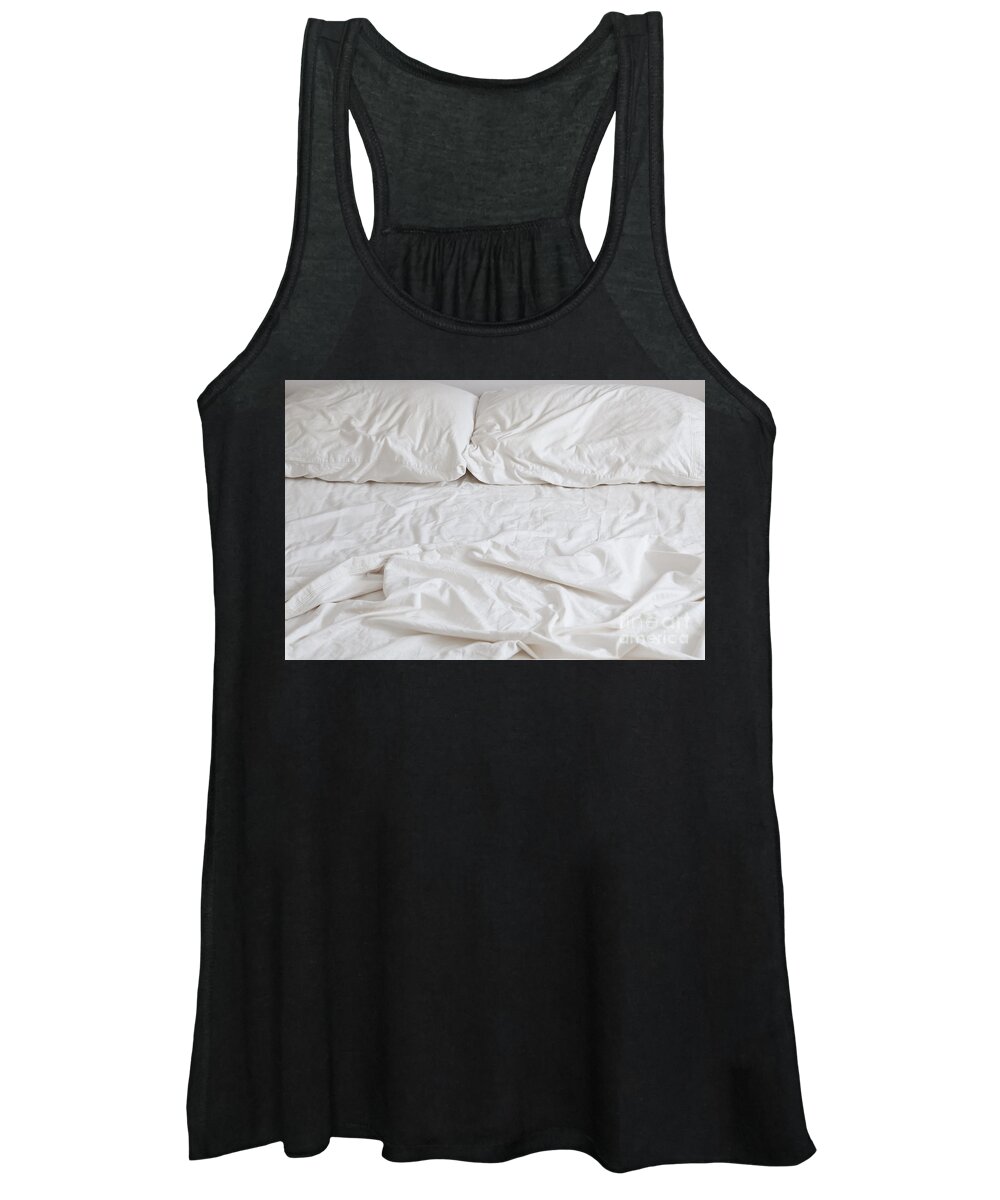 Background Women's Tank Top featuring the photograph Empty Bed by Bryan Mullennix