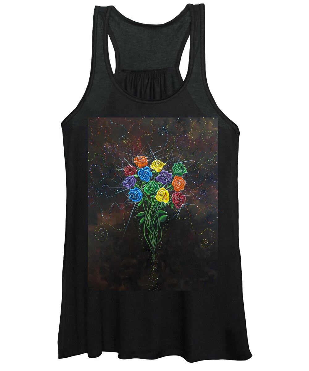 Roses Women's Tank Top featuring the painting Enchanted by Joel Tesch