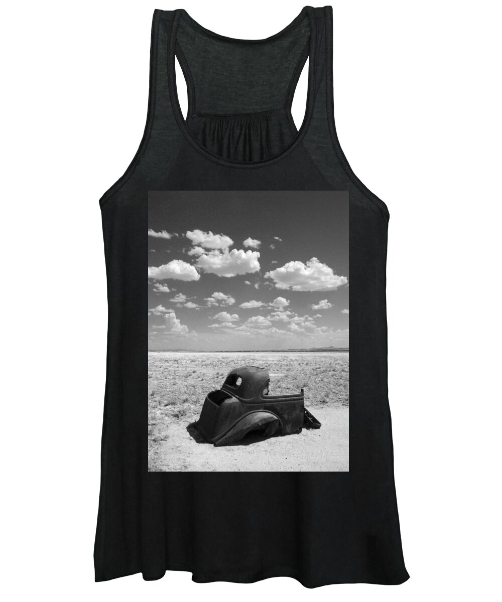 Car Women's Tank Top featuring the photograph End of the Road by Joe Kozlowski