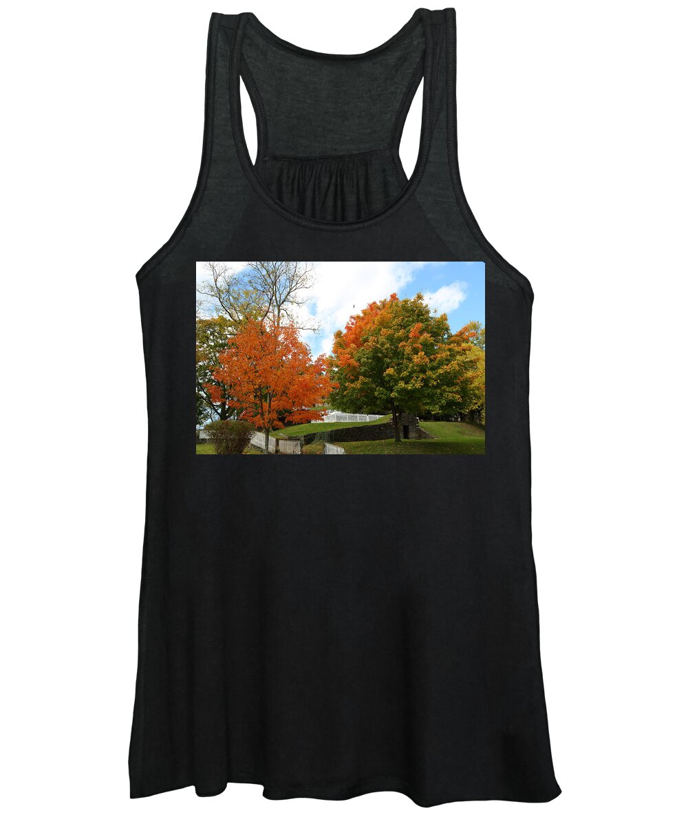Autumn Women's Tank Top featuring the photograph Fall Foliage Colors 09 by Metro DC Photography