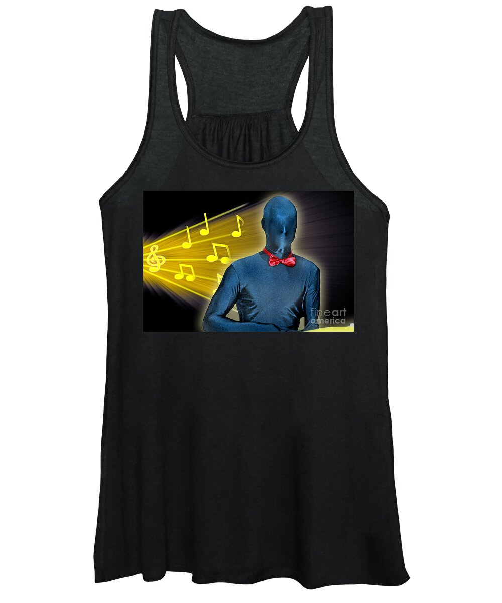 Music Women's Tank Top featuring the photograph Fantasy Imagination Composer by Gary Keesler