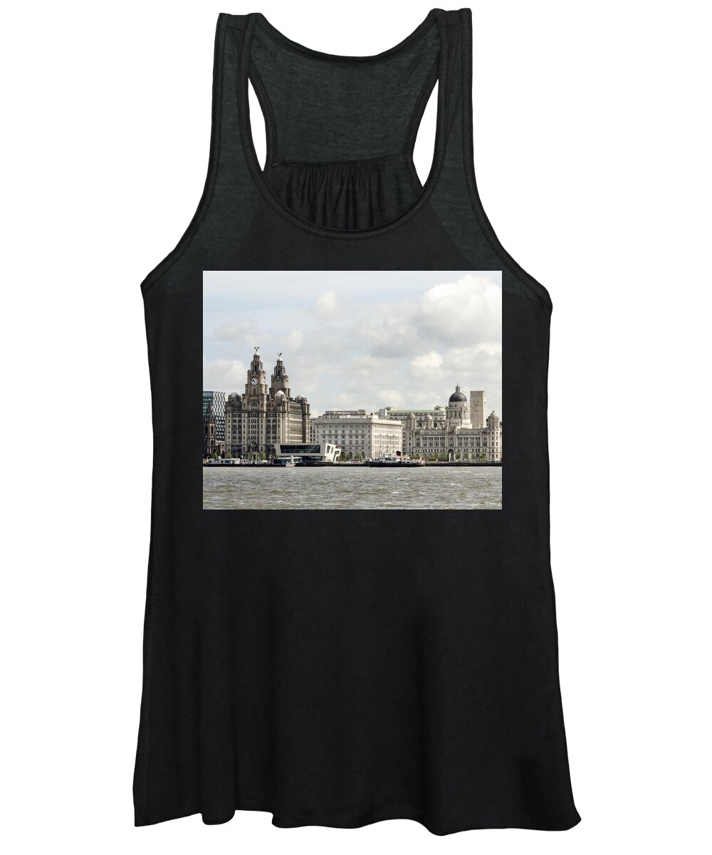 Ferry Women's Tank Top featuring the photograph Ferry at Liverpool by Spikey Mouse Photography