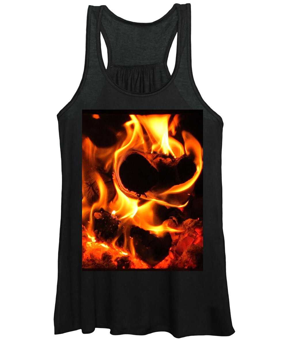 Fire Women's Tank Top featuring the photograph Fire by Ingrid Van Amsterdam