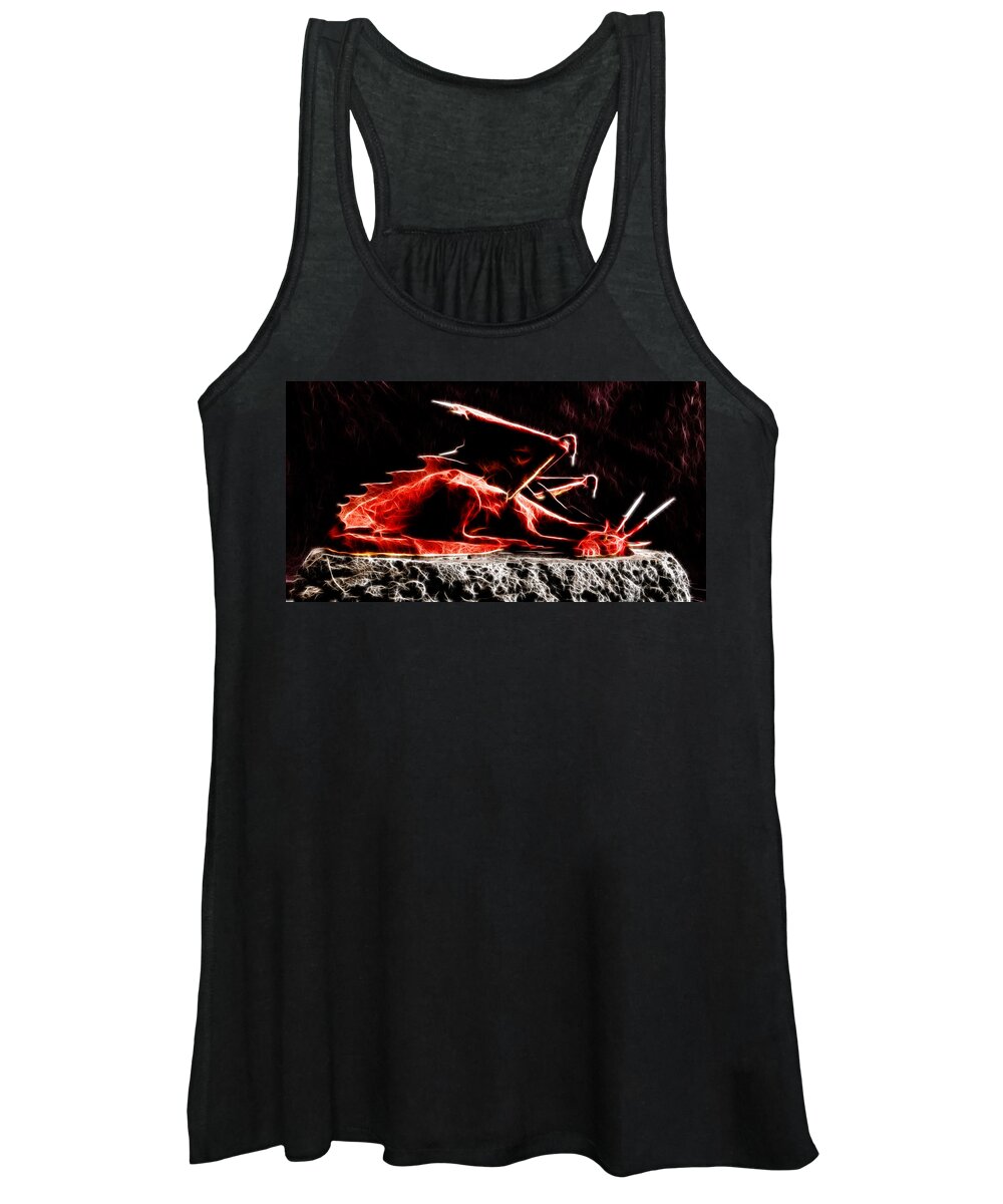 Fire Smaug Women's Tank Top featuring the photograph Fire Smaug by Weston Westmoreland