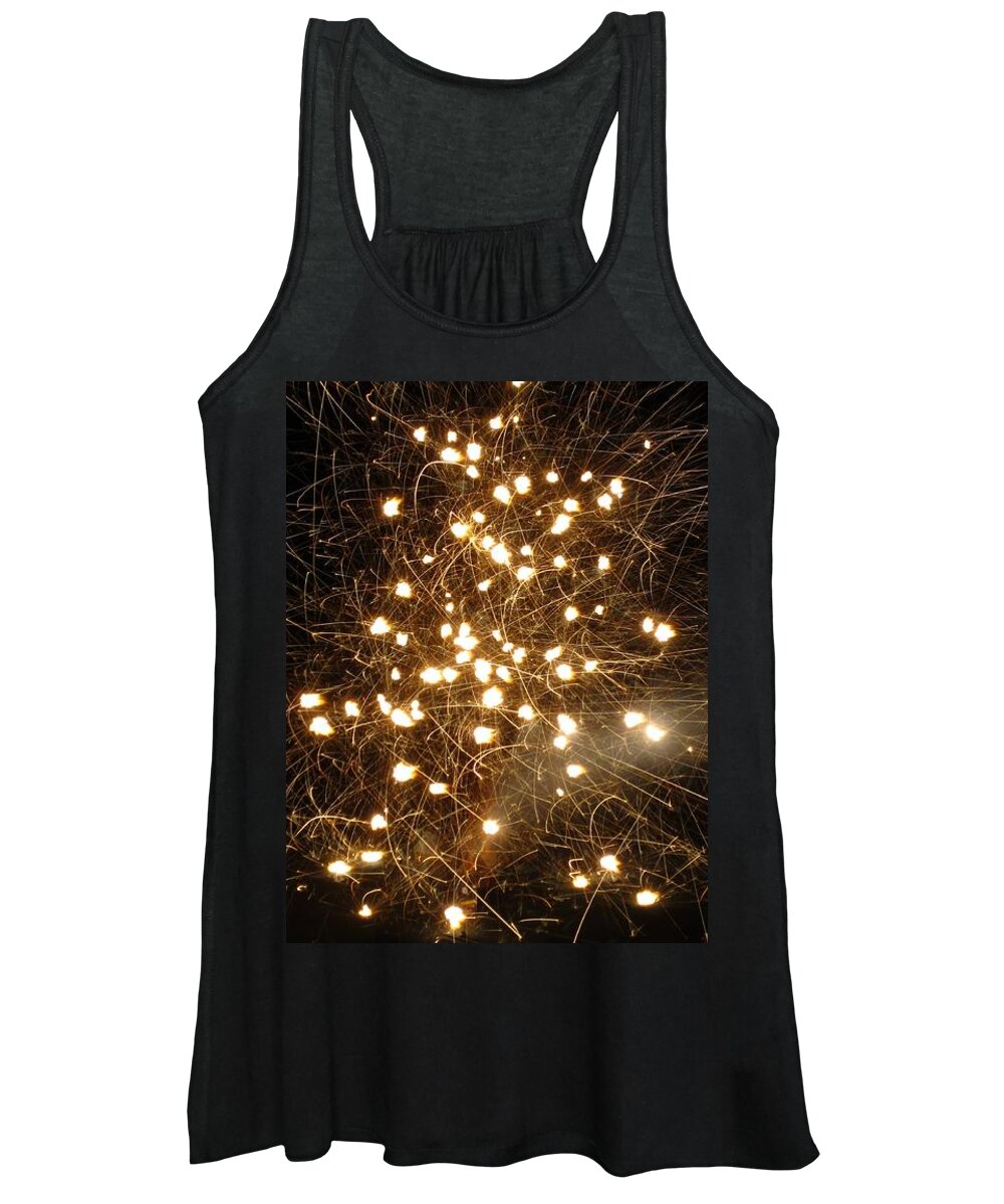 Fireworks Women's Tank Top featuring the photograph Fireworks series no.3 by Ingrid Van Amsterdam