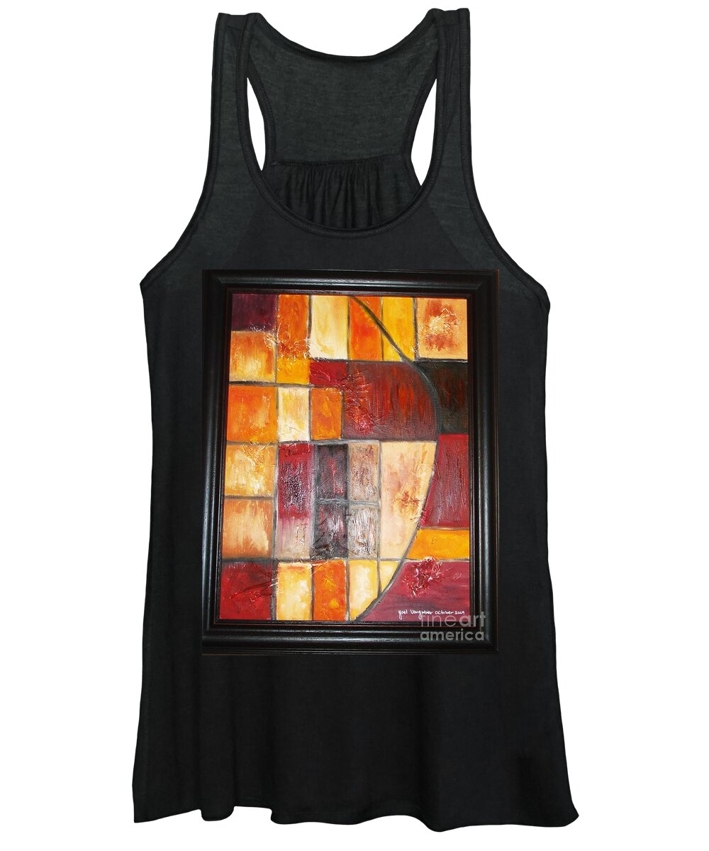 Oil Painting Women's Tank Top featuring the painting Fit by Yael VanGruber