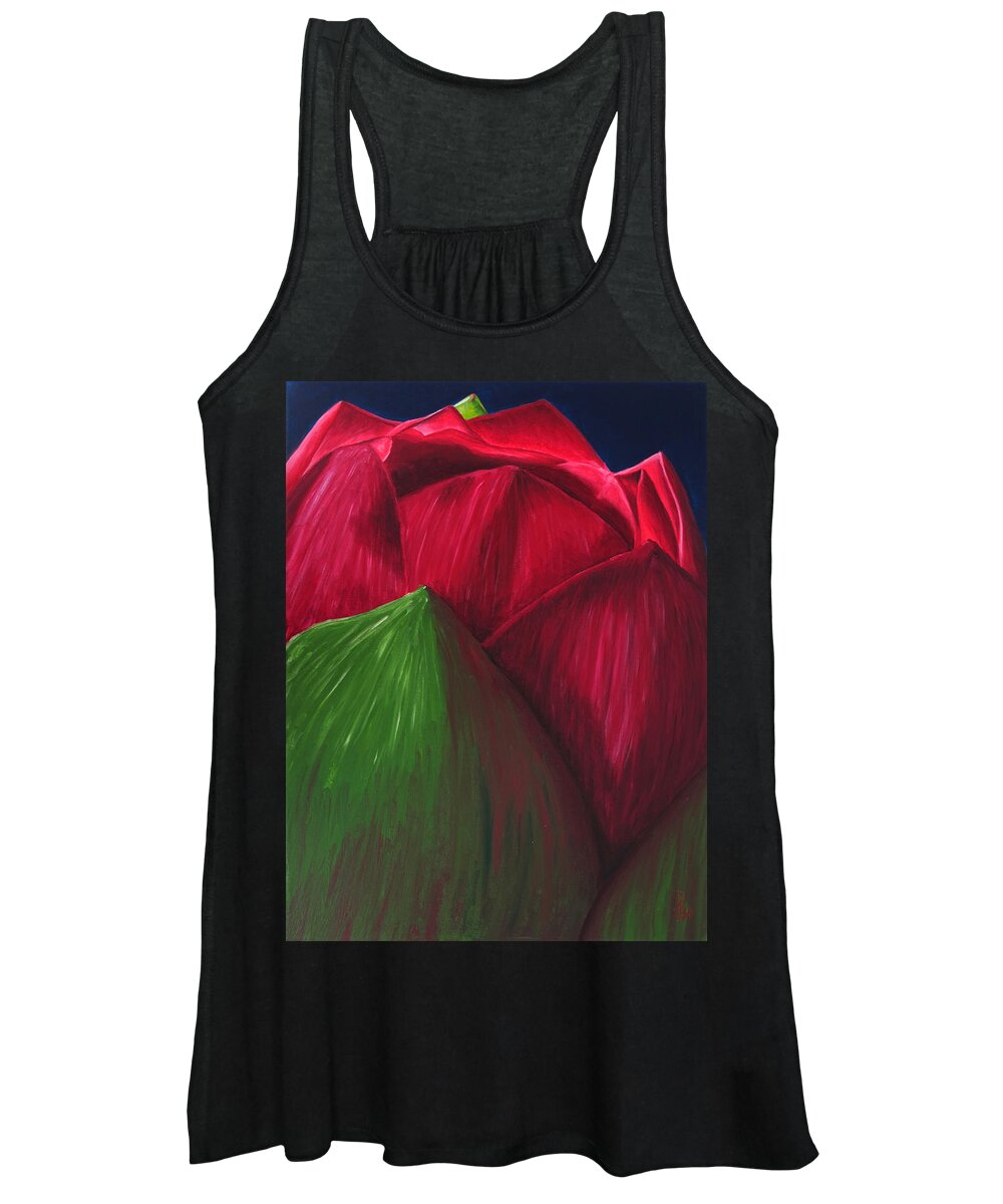 Flora Women's Tank Top featuring the painting Flora Series-Number 7 by Jim Harper