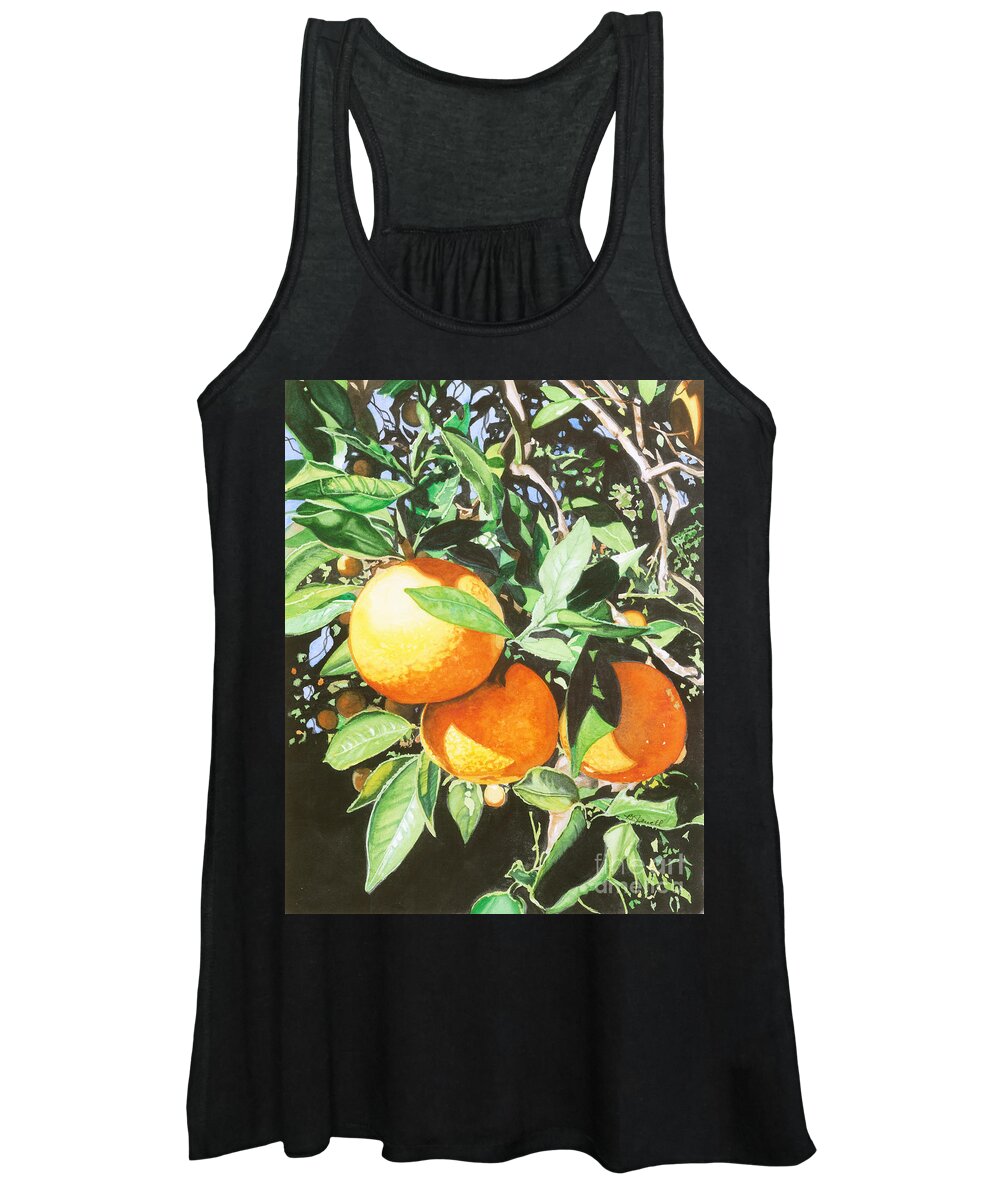 Fruit Women's Tank Top featuring the painting Florida's Finest by Barbara Jewell