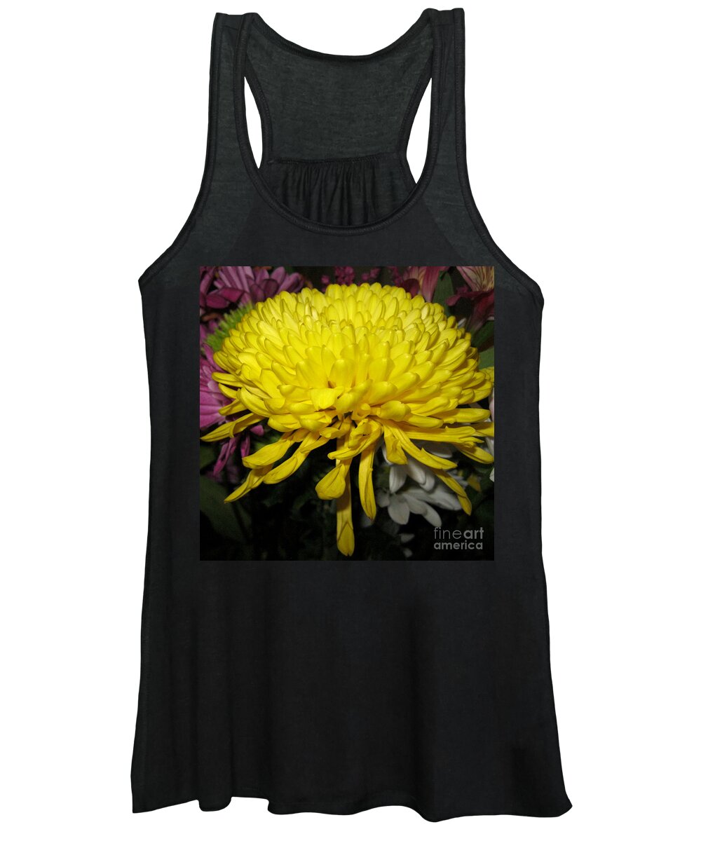 Flower Women's Tank Top featuring the photograph Yellow Queen. Beautiful Flowers Collection for Home by Oksana Semenchenko