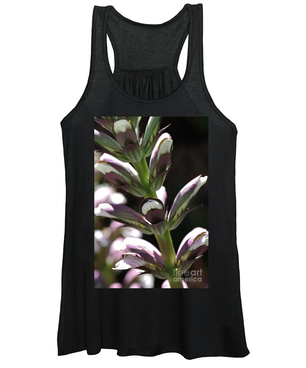 Flower Women's Tank Top featuring the photograph Flower-oyster-plant-bloom by Joy Watson