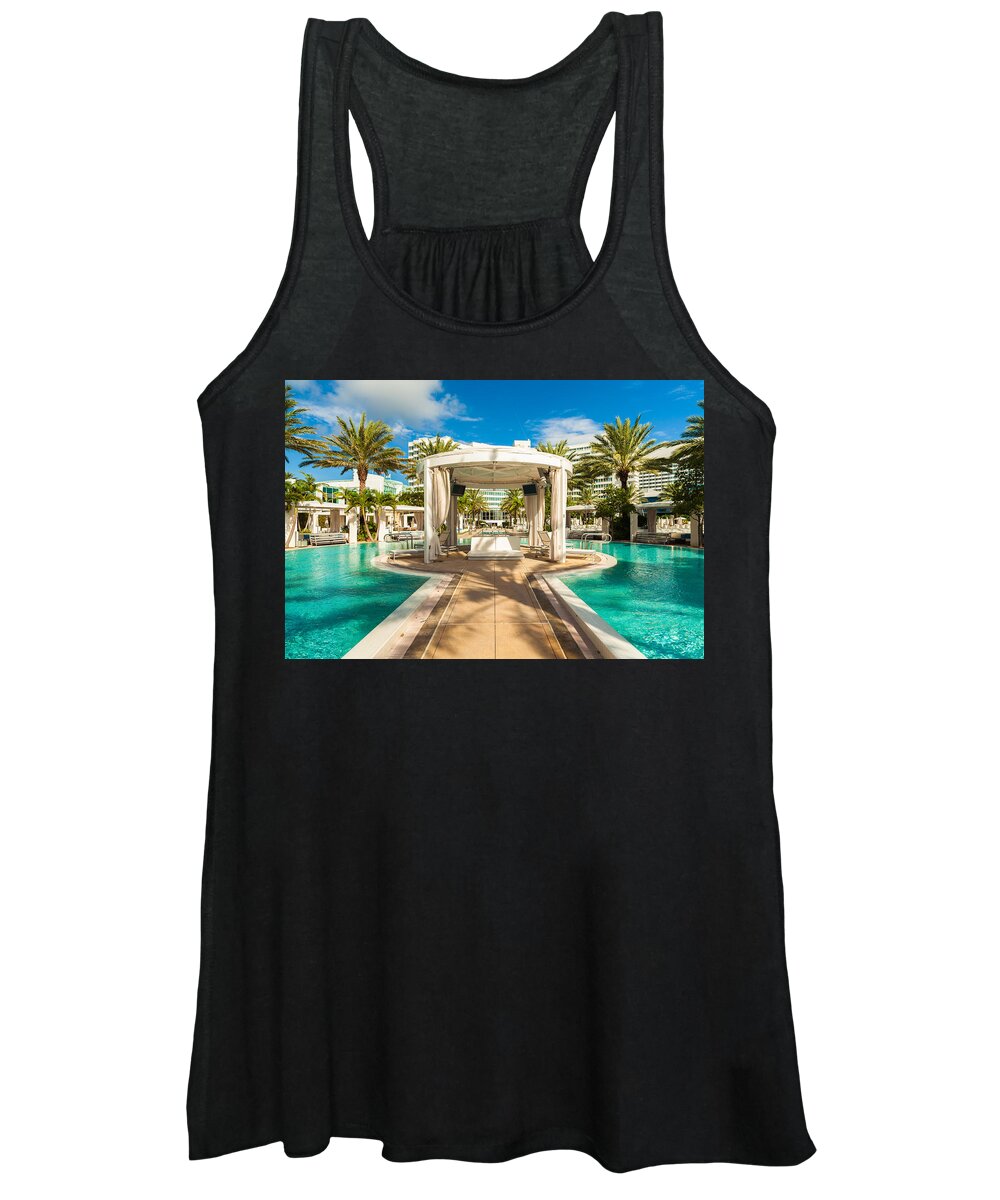 Architecture Women's Tank Top featuring the photograph Fontainebleau Hotel by Raul Rodriguez