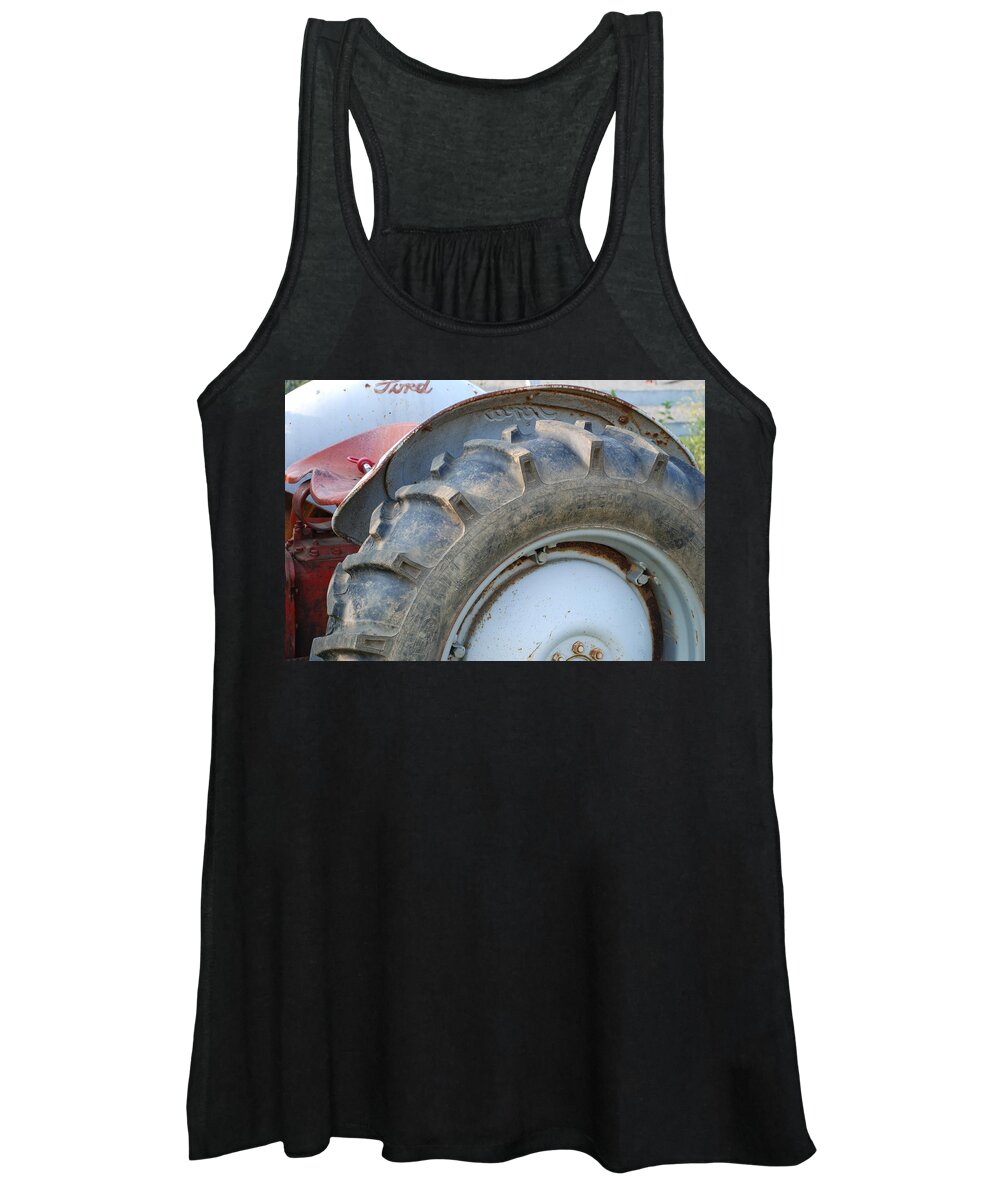 Ford Women's Tank Top featuring the photograph Ford Tractor by Jennifer Ancker