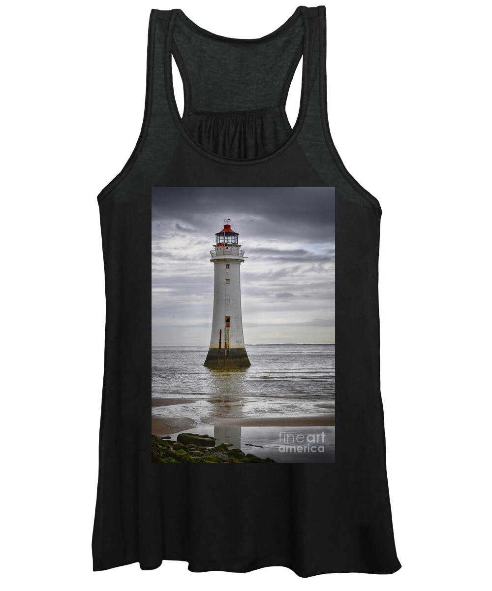 Seascape Women's Tank Top featuring the photograph Fort Perch Lighthouse by Spikey Mouse Photography