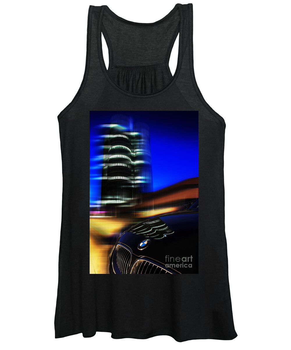 Abstract Women's Tank Top featuring the photograph Freude am Fahren by Hannes Cmarits