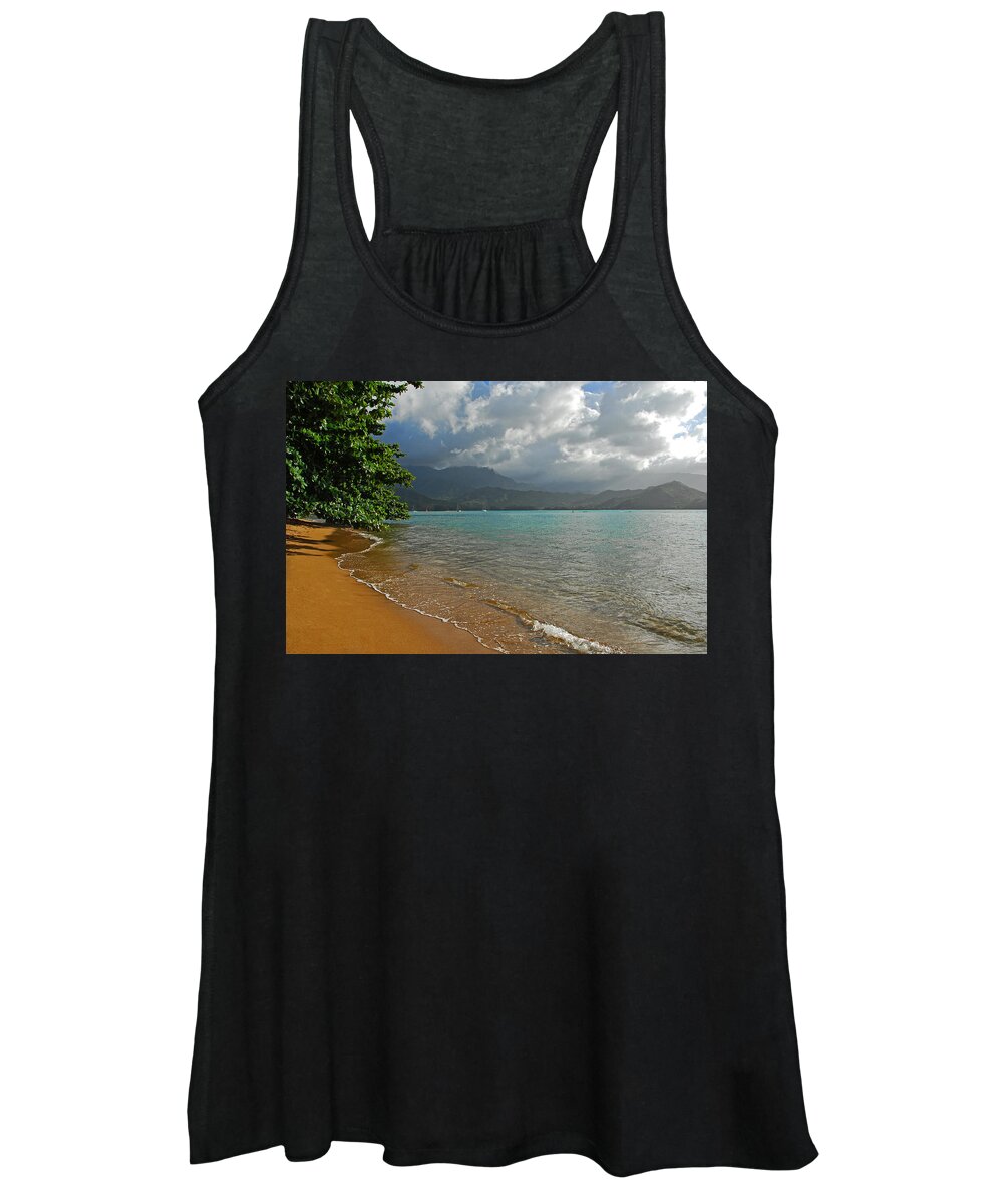 Hanalei Women's Tank Top featuring the photograph From Princeville to Hanalei by Lynn Bauer