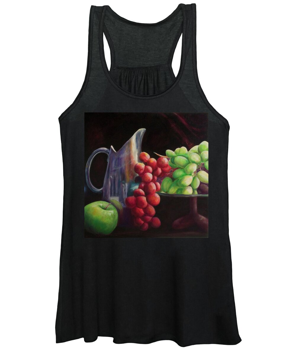 Grapes Women's Tank Top featuring the painting Fruit of the Vine by Shannon Grissom