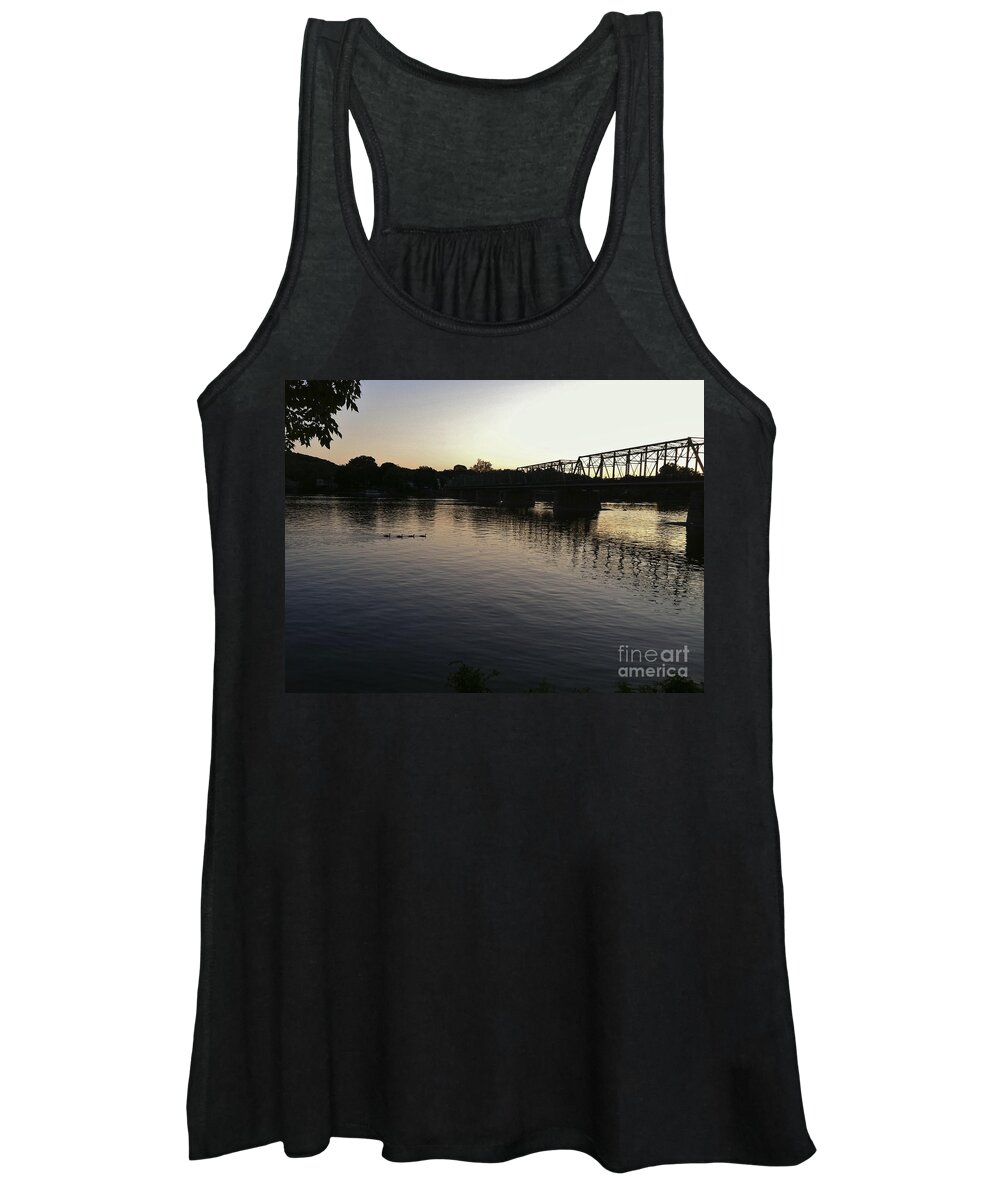 Birds Women's Tank Top featuring the photograph Geese Going Places by Christopher Plummer