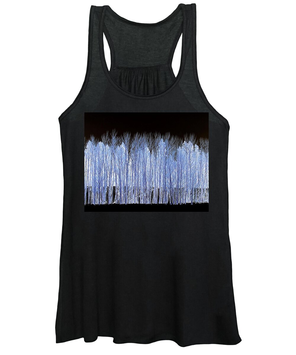 Nature Women's Tank Top featuring the photograph Ghost Trees by Steven Reed