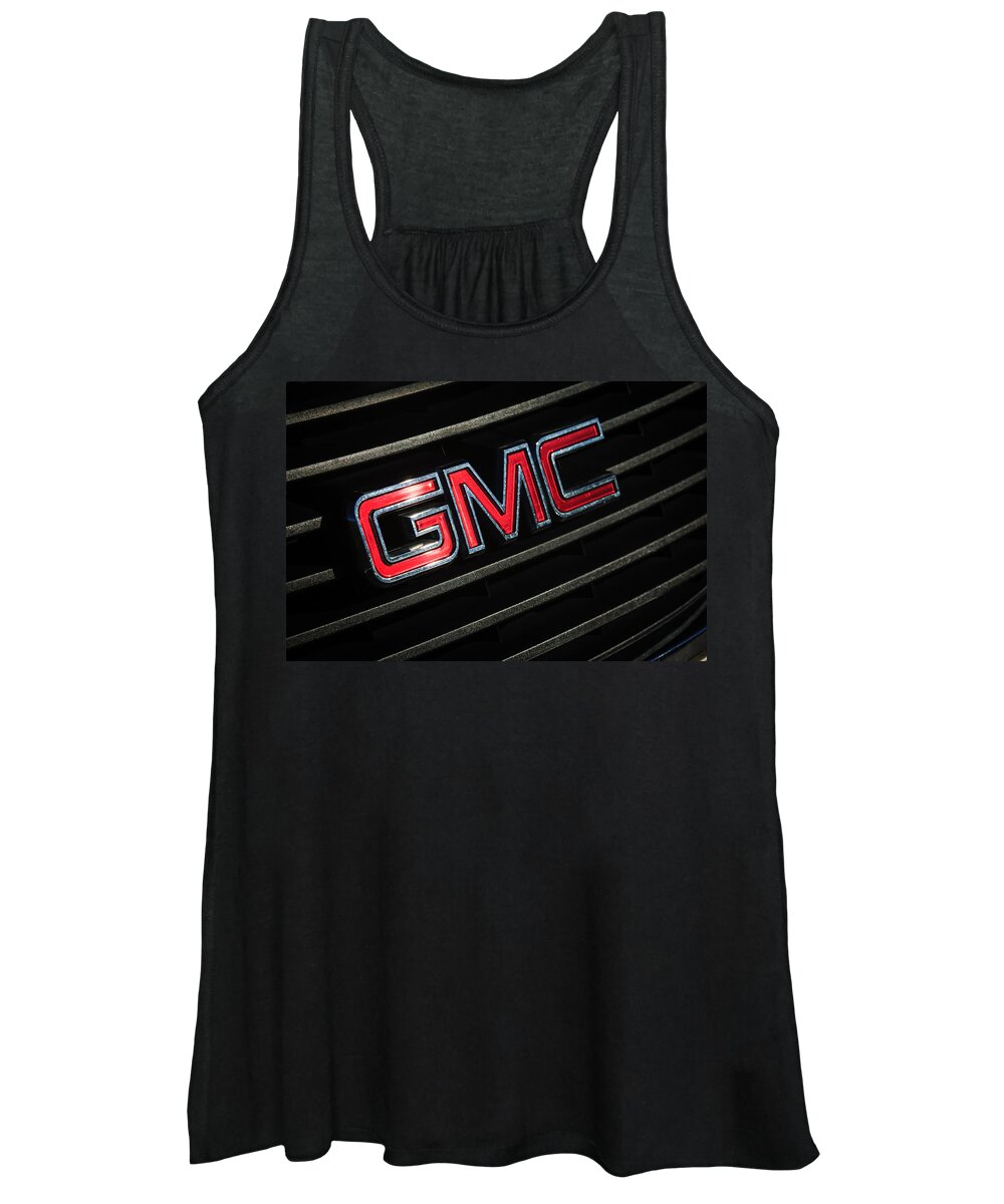 Gmc Emblem Women's Tank Top featuring the photograph GMC Emblem - 1634c by Jill Reger