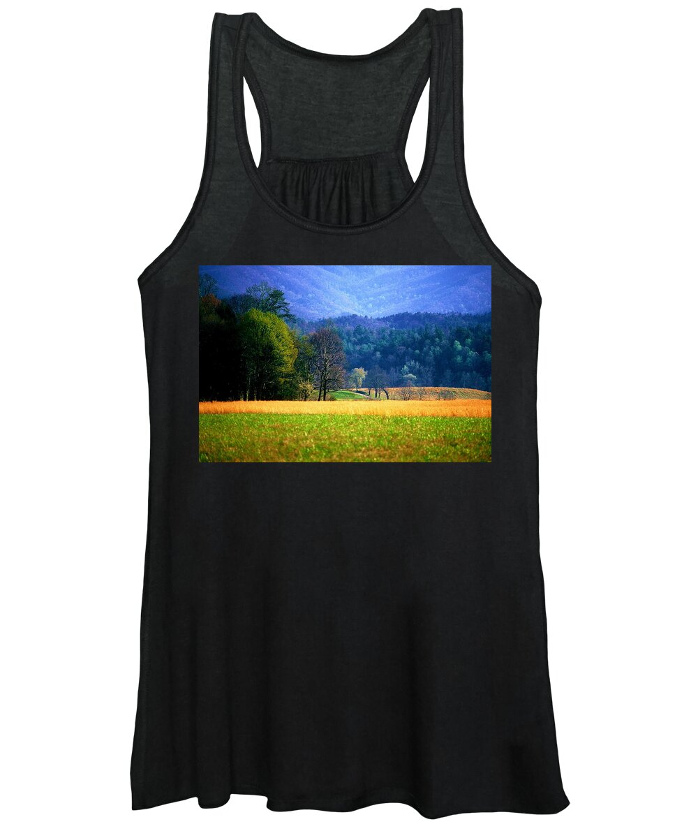 Fine Art Women's Tank Top featuring the photograph Golden day by Rodney Lee Williams