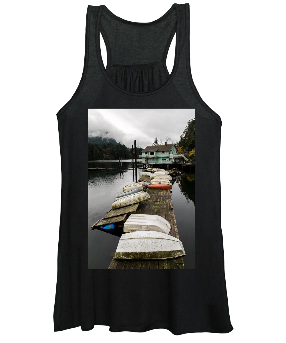 Goldstream Marina Women's Tank Top featuring the photograph Goldstream Marina by John Daly