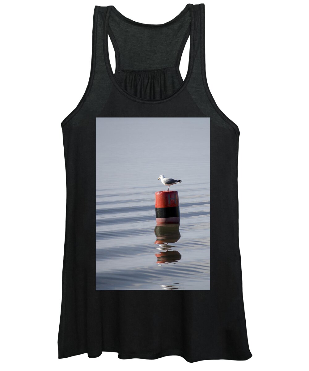 Sand Women's Tank Top featuring the photograph Gull by Spikey Mouse Photography