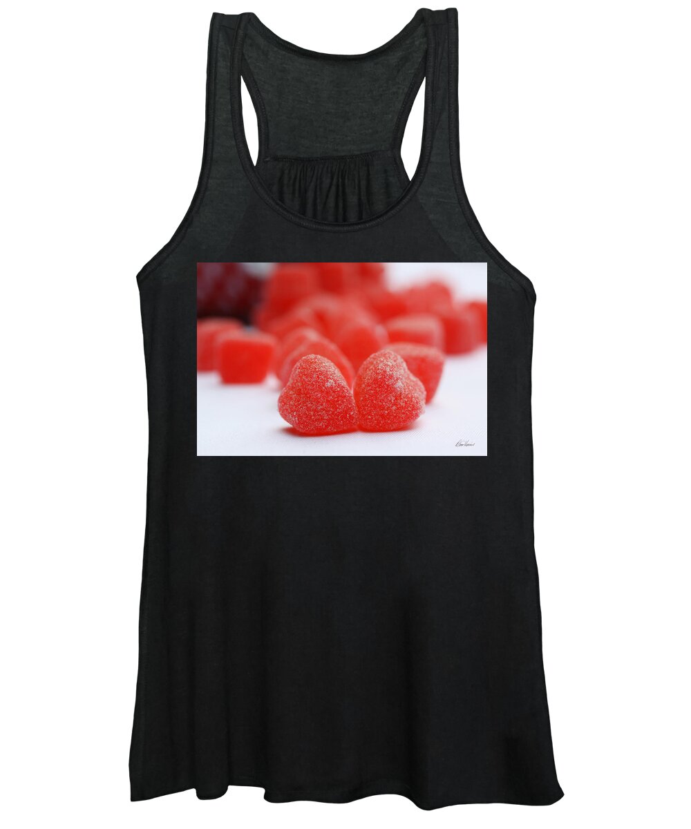 Valentines Day Women's Tank Top featuring the photograph Gumdrop Hearts by Diana Haronis
