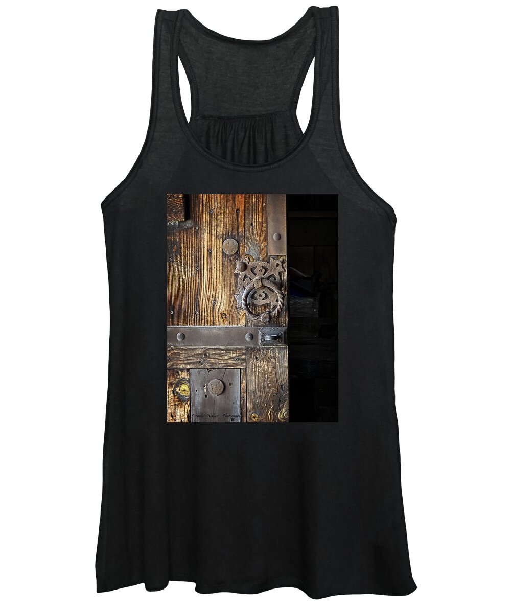 Wood Women's Tank Top featuring the photograph Hardware by Lucinda Walter