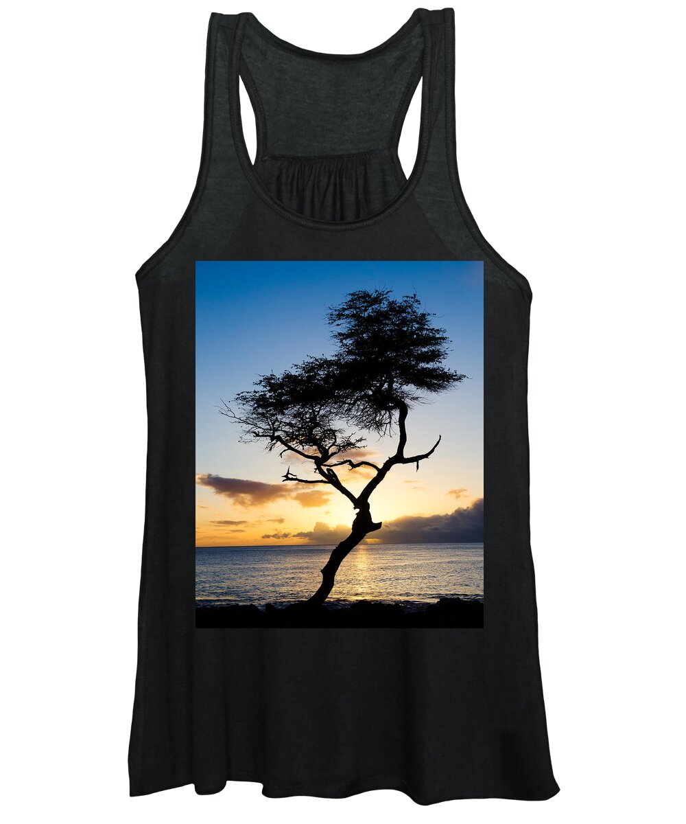 North Shore Women's Tank Top featuring the photograph Hawaii Sunset by Georgette Grossman