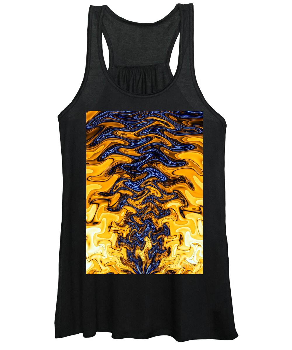 Heat Shimmies Women's Tank Top featuring the digital art Heat Shimmies by Elizabeth McTaggart