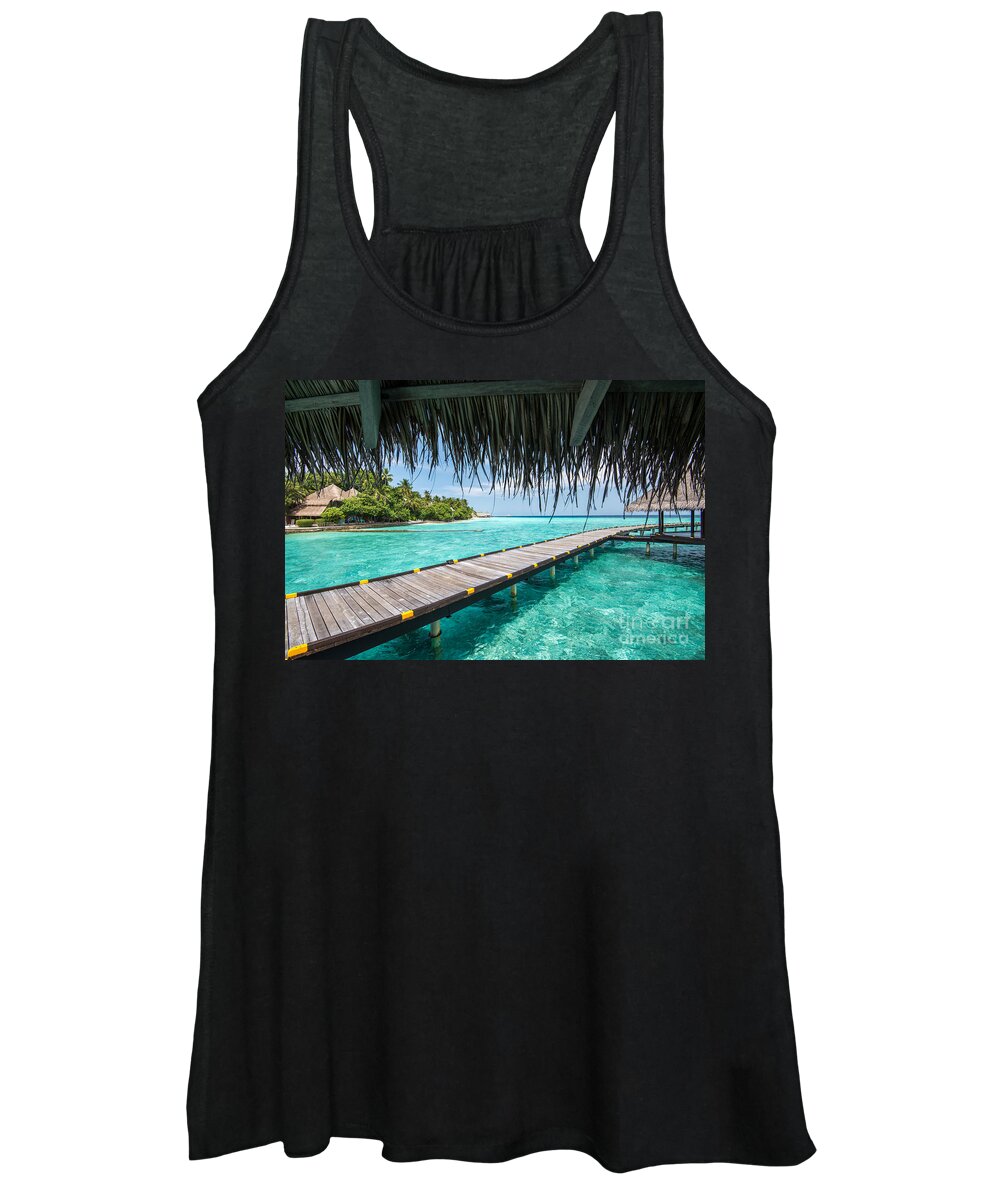 Boardwalk Women's Tank Top featuring the photograph Heavenly View by Hannes Cmarits