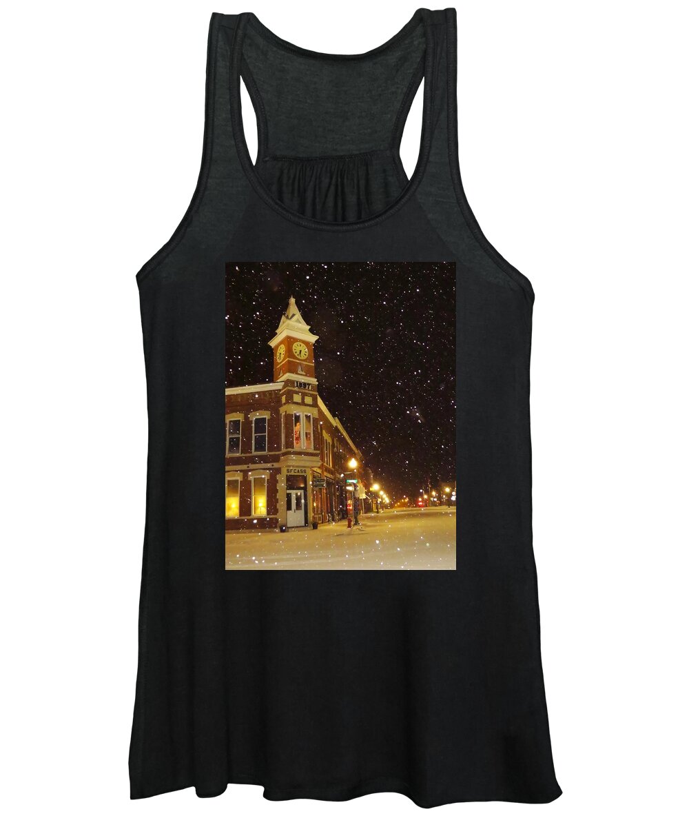 Town Women's Tank Top featuring the photograph Hometown Holiday by Lori Frisch