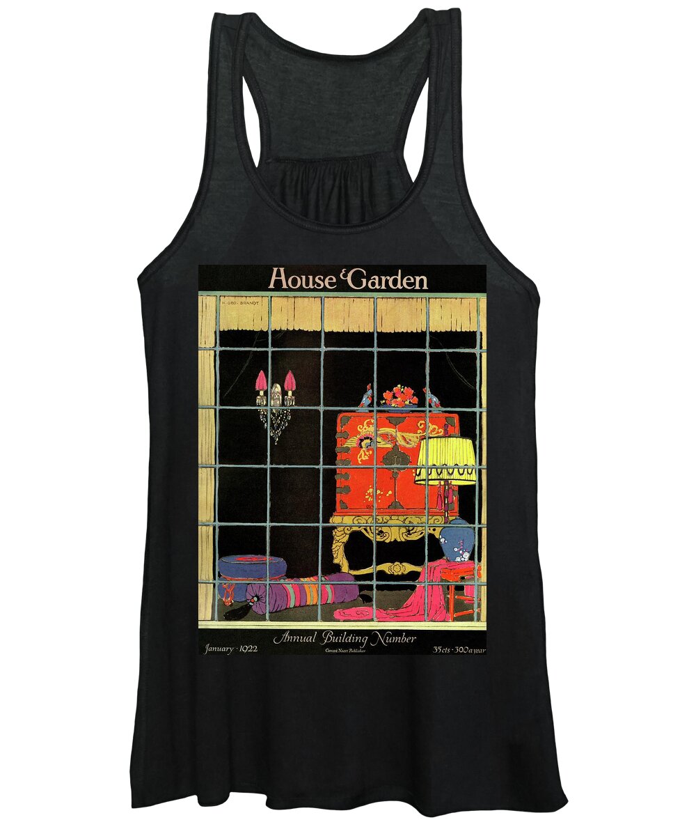House And Garden Women's Tank Top featuring the photograph House And Garden Annual Building Number Cover by H. George Brandt