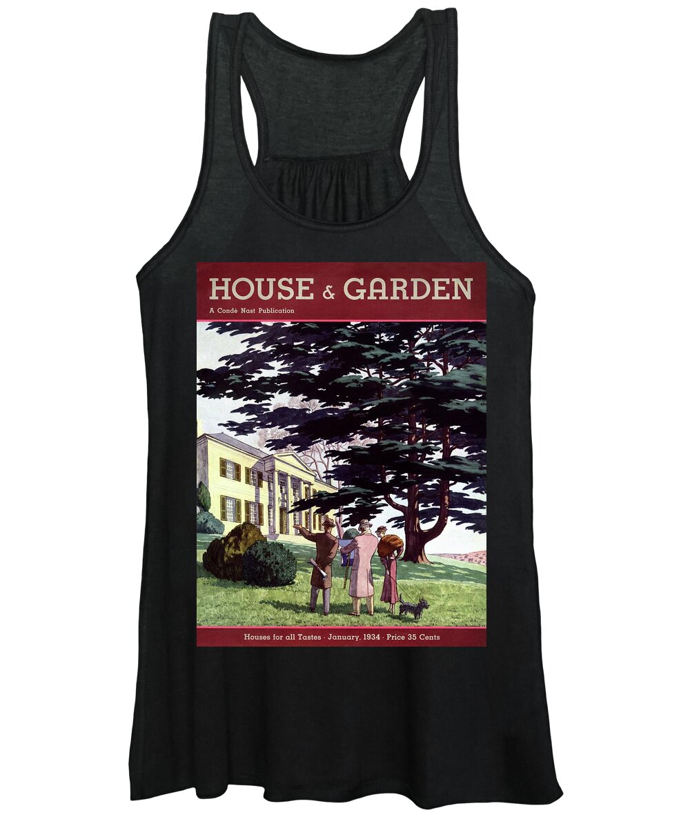 House And Garden Women's Tank Top featuring the photograph House And Garden Houses For All Tastes Cover by Pierre Brissaud